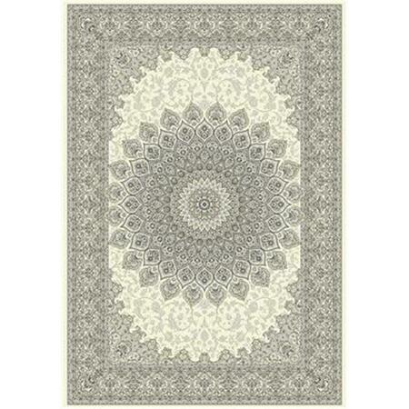 DYNAMIC RUGS Ancient Garden Rectangular Rug- Cream Ivory - 5 ft. 3 in. x 7 ft. 7 in. AN69570906666